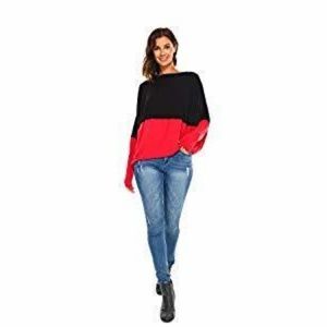 A La Tzarina Women's Color-Block Tunic - Black/Red